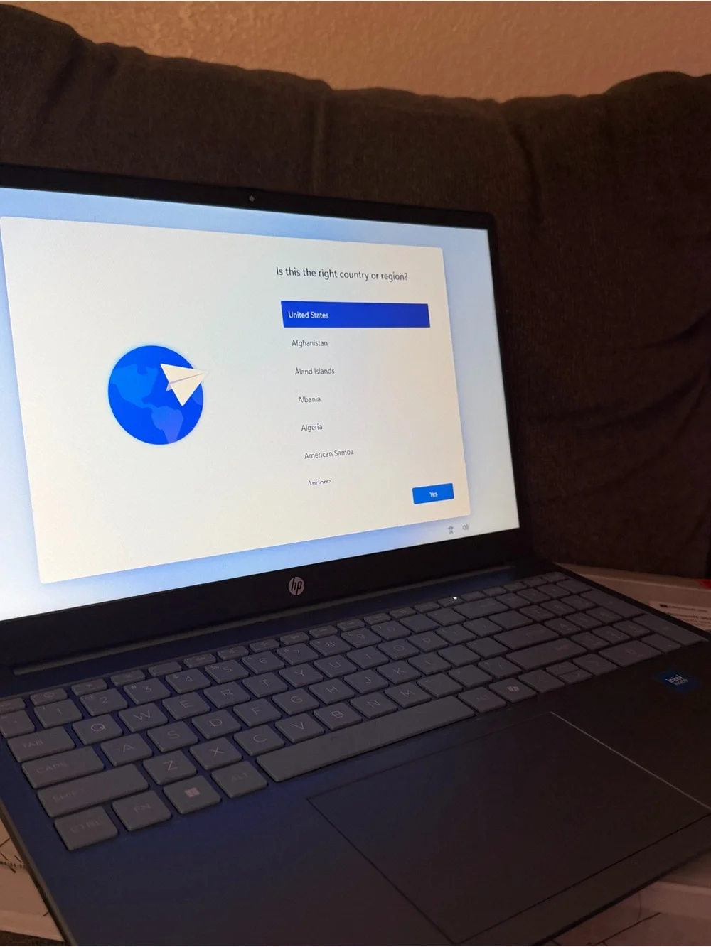 HP Laptop in Steel Blue Finish with Original Box